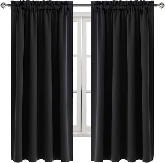 DWCN Blackout Curtains Room Darkening Thermal Insulated Bedroom Curtains Window - Image 8