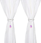 SUQ I OME 2 Pack of Luxury Crystal Beaded Magnetic Curtain Tieback and Holdback - Image 9