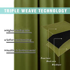 NICETOWN 100% Blackout Curtain Panels, Thermal Insulated Black Liner Curtains - Image 6