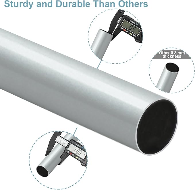 Byondeth Curtain Rods for Windows 16 to 144 Inches Adjustable Length 1 Inch - Image 7