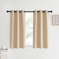 NICETOWN Bedroom Blackout Curtains and Drapes, Biscotti Beige, 34 by 40 by NICETOWN