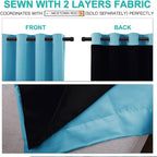 NICETOWN Insulated 100% Blackout Curtains, Noise Reducing Performance Drapes - Image 4