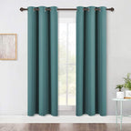 NICETOWN Living Room Blackout Window Curtains, Thermal Insulated Solid Grommet by NICETOWN