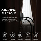 MIULEE Velvet Curtains Blush Beige Elegant Grommet Thermal Insulated Soundproof - Image 4