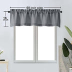 OWENIE Bob 1 PCS Dark Grey Valances - Image 2