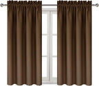 DWCN Brown Blackout Curtains for Bedroom -Rod Pocket Thermal Insulated Room - Image 9