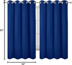 LEMOMO Blackout Curtains 52 x 63 inch/Royal Blue Curtains Set of 2 - Image 9