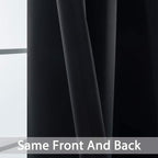 Yakamok Blackout Curtains Room Darkening Thermal Insulated Grommet top Window - Image 5