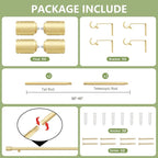5/8” Diameter Curtain Rods 30-45 Inch, - Image 2