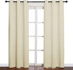 NICETOWN Long Curtains for Windows, Eyelet Top Room Darkening Panels/Drapes for - Image 2