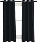 NICETOWN Complete 100% Blackout Curtain Set, Double Panels, Thermal Insulated & by NICETOWN