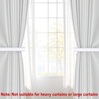 4pcs Curtain Holdbacks, Screw-in Curtain Tiebacks Curtain Tie Backs Curtain - Image 3