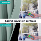 NICETOWN 100% Blackout Curtains 84 inches Long, Seafoam Green, 52 inches Wide - Image 4
