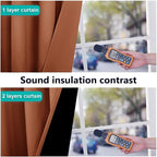 NICETOWN Burnt Orange 100% Blackout Lined Curtains, 2 Thick Layers Narrow Wide - Image 4