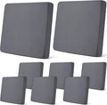 Newwiee 8Pcs Patio Cushion Covers Stretch Outdoor Cushion Cover Replacement by Newwiee