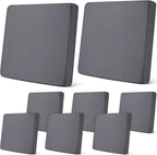 Newwiee 8Pcs Patio Cushion Covers Stretch Outdoor Cushion Cover Replacement by Newwiee