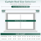 VOIIY White Curtain Rods for Windows 28 to 48 Inch, Size:30''-60'' - Image 5