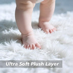 Shag Area Rug for Bedroom 4x6, Soft Fuzzy Rug Non-Shedding Indoor Plush Carpet - Image 3