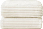BEDELITE Fleece Blanket Queen Size – 3D Ribbed Jacquard Soft and Warm - Image 8