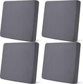 Newwiee Set of 4 Stretch Patio Cushion Covers Sofa Couch Seat Chair Slipcovers by Newwiee