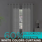 Joydeco Curtains 84 Inches Long 2 Panels Set, Thermal Insulated Long Curtains& - Image 9