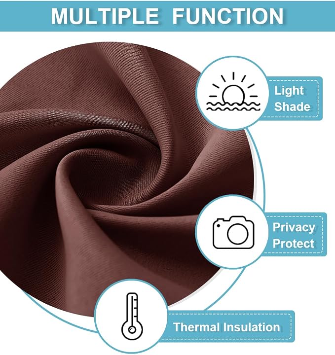 RYB HOME 54 inch Blackout Curtains - Image 5