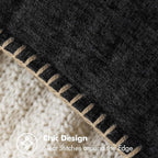 MIULEE Pack of 2 Couch Throw Pillow Covers 16x16 Inch Black Farmhouse - Image 2