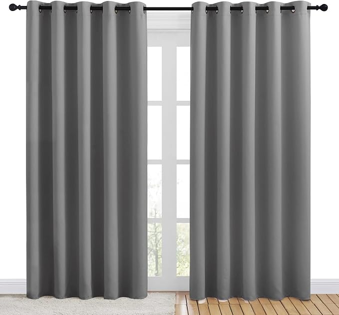 NICETOWN Bedroom Curtains Blackout Drapery Panels, Three Pass Microfiber - Image 2
