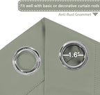 H.VERSAILTEX Blackout Patio Curtains 100 x 108 Inches - Image 3