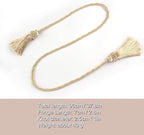 Fenghuangwu Curtain Tiebacks Handmade Decorative Curtain Holdbacks Rope - Image 2