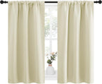 NICETOWN Kitchen Curtains, Short Blackout Curtains & Drapes, Small Window - Image 2