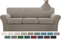 Turquoize 4 Piece Couch Covers for 3 Cushion Couch Sofa Pet Friendly Stretch by Turquoize