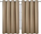 LEMOMO Natural Thermal Blackout Curtains/52 x 54 Inch/Set of 2 Panels Room - Image 2
