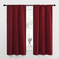 NICETOWN Christmas Burgundy Curtains Blackout Drape Panels by NICETOWN