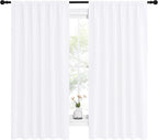 NICETOWN White Curtains, 50% Light Blocking Curtain Panels - Image 2