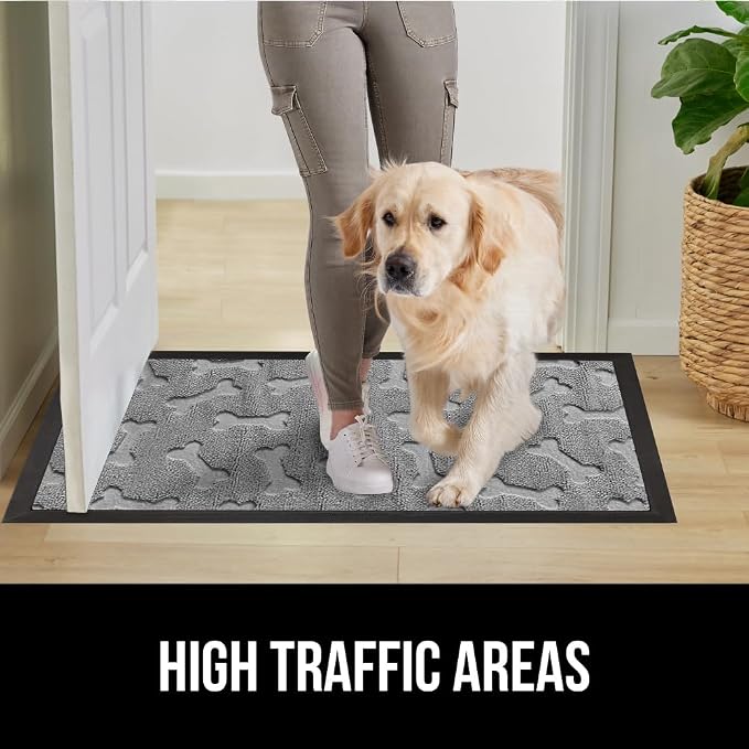 GORILLA GRIP 100% Waterproof All-Season WeatherMAX Doormat, US Designed Natural - Image 6