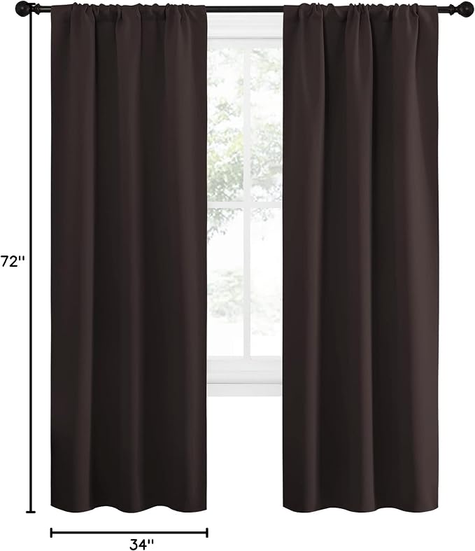 NICETOWN Blackout Curtains for Living Curtains, Thermal Insulated Noise - Image 8
