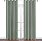 NICETOWN Greyish Green Blackout Curtains 86" Long - Image 2