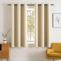 MIULEE 63" Long Room Darkening Curtains Thermal Insulated Drapes Solid Window by MIULEE