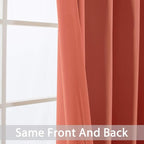 Yakamok Thermal Curtains Blackout Curtain Panels, Room Darkening Solid Grommet - Image 5