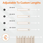 White Curtain Rods for Windows 66 to 120” - Image 5