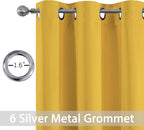 Yakamok Light Blocking Window Blackout Curtains Thermal Insulated Room - Image 2