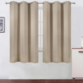 LEMOMO Khaki Thermal Blackout Curtains/38 x 63 Inch/Set of 2 Panels Room by Lemomo