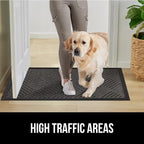 GORILLA GRIP 100% Waterproof All-Season WeatherMAX Doormat, US Designed Natural - Image 7