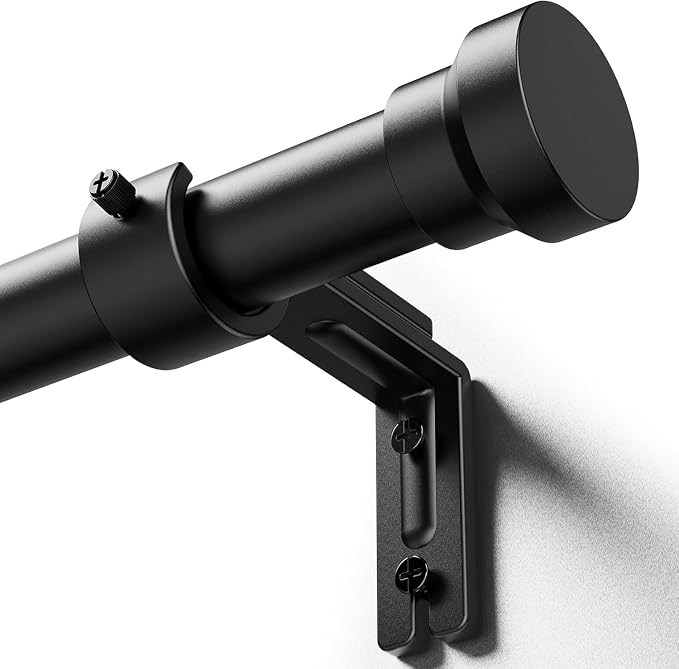 YaFex Curtain Rods 32-170 Inch, Heavy Duty 1 Inch Adjustable Curtain Rod by YaFex
