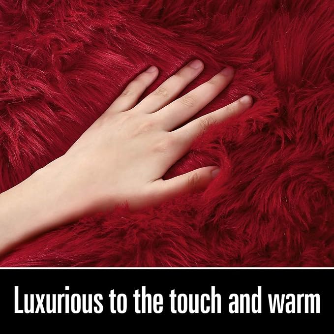 LOCHAS Soft Fluffy Faux Fur Rugs - Image 4