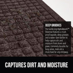 GORILLA GRIP® Ultra Absorbent Front Door Mat Outside Entrance, Traps Dirt and - Image 4