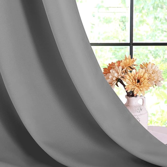 NICETOWN Bedroom Curtains Blackout Drapery Panels, 2 Panels, 42 x 80 inches - Image 6