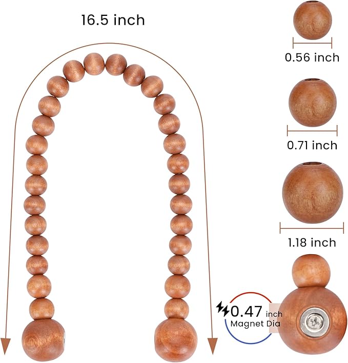 KLOGTSIND Magnetic Curtain Tiebacks, Curtain Tie Backs - Image 3