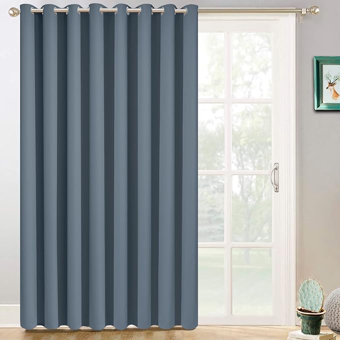 Yakamok 100% Blackout Extra Wide Thermal Insulated Curtains, Total Shade Patio by Yakamok